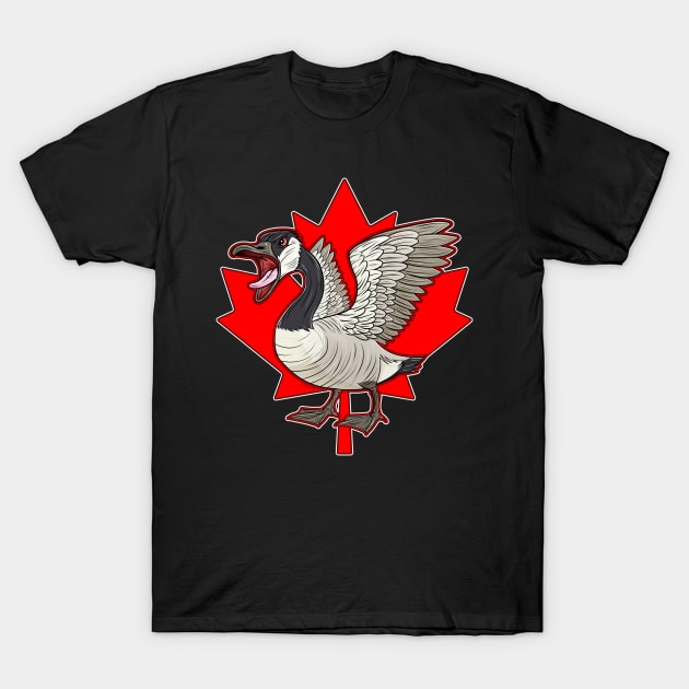 HONK HONK CANADA GOOSE T-Shirt by Sneezing Fish